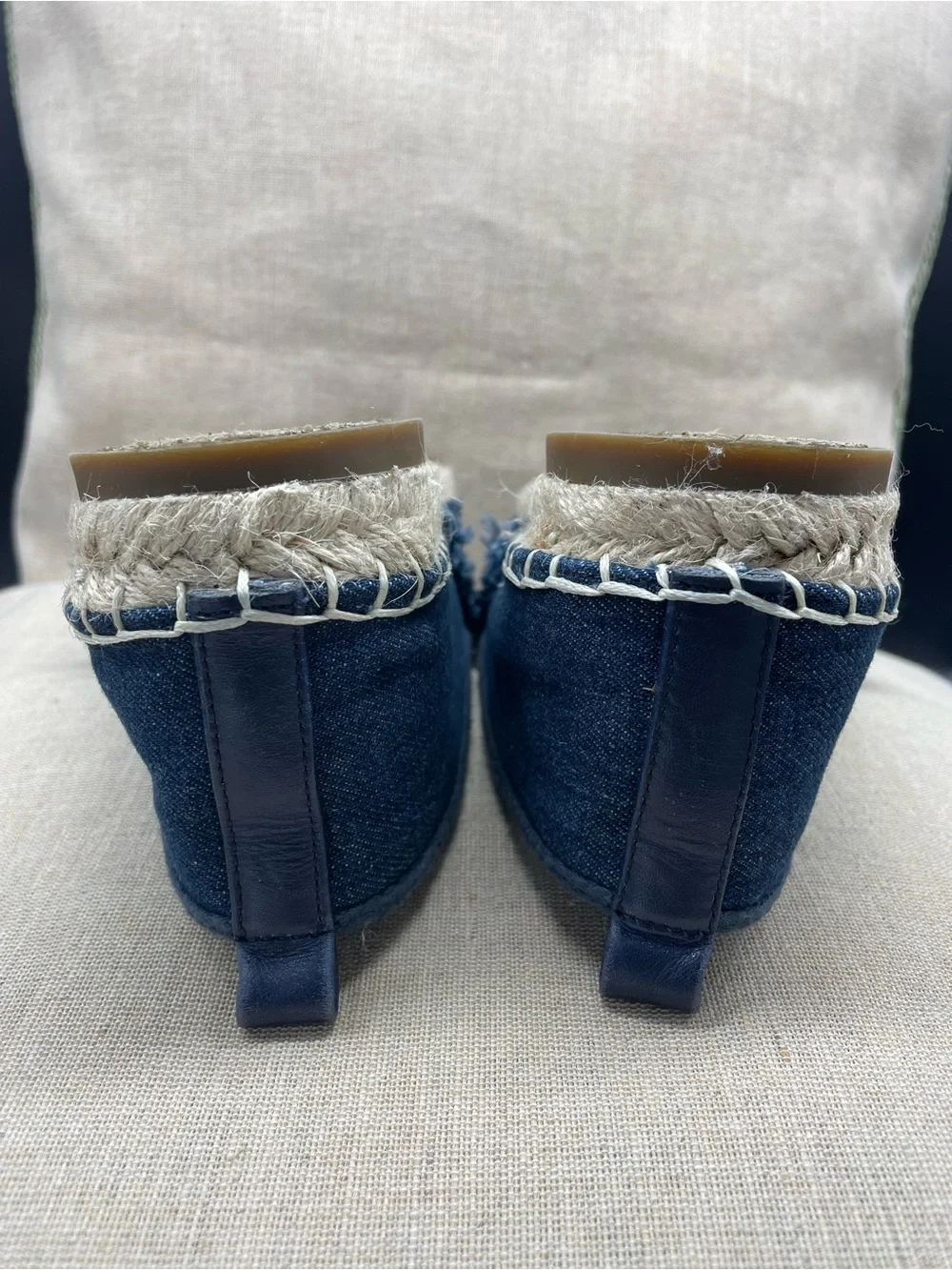 Lands End denim espadrille